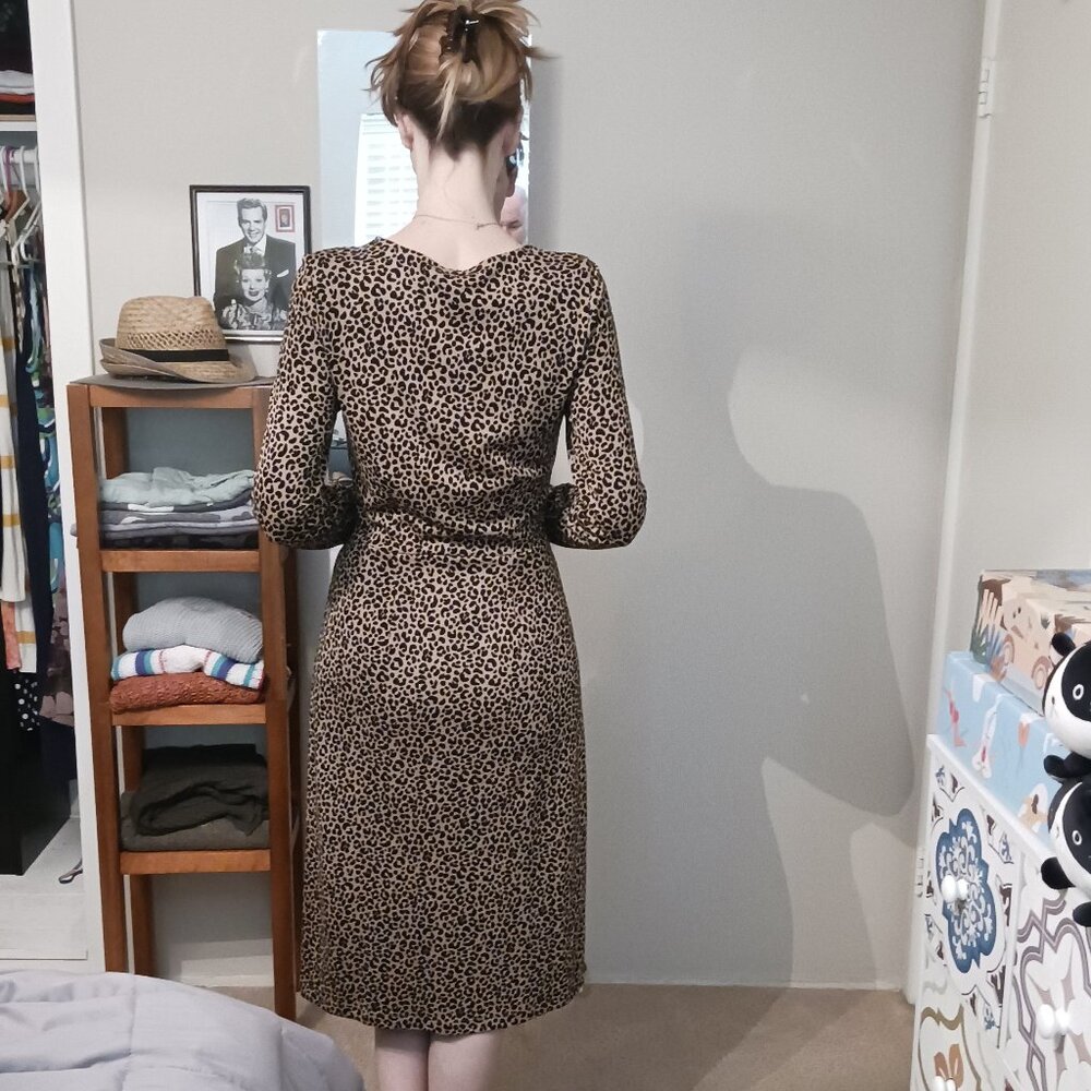 NWOT - Leopard Print Dress - M Tall